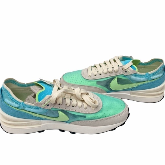 NIB Nike Waffle One Women’s Mesh Sneakers Lug Soles Sz 5.5 - Picture 6 of 10